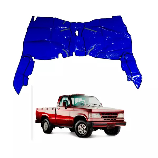 TAPETE VINIL AZUL CHEVROLET D20 ANO 1996 ATE 1998 (PUES777A)