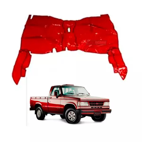 TAPETE VINIL VERMELHO CHEVROLET D20 ANO 1996 ATE 1998 (PUES777V)