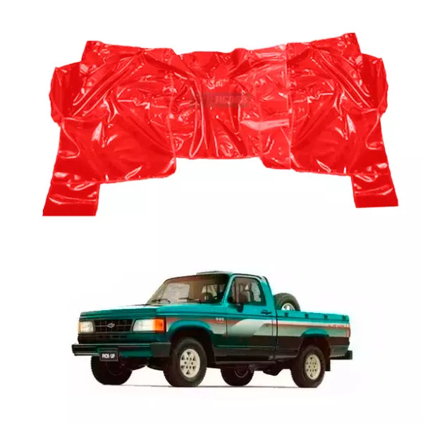 TAPETE VINIL VERMELHO CHEVROLET D20 ANO ATE 1991 (PUES771V)