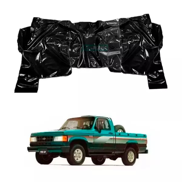 TAPETE VINIL PRETO CHEVROLET D20 ANO ATE 1991 (PUES771P)