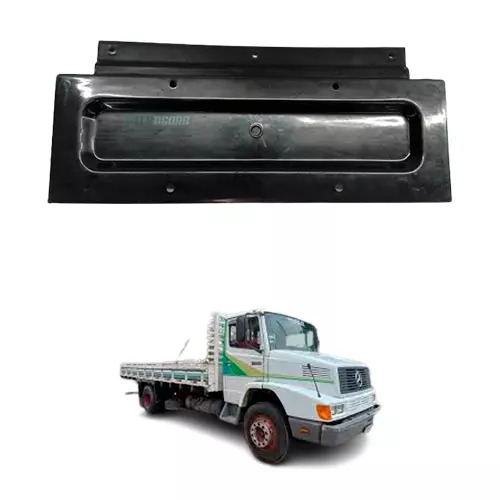 SUPORTE PLACA MB 1618 1620 BICUDO PLASTICO PRETO (6938857014-CPL6142)