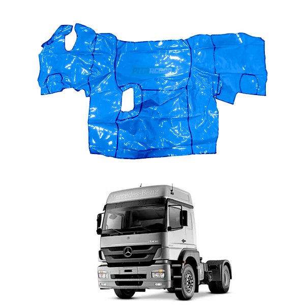 TAPETE VINIL AZUL COM CAPO MB AXOR 1933 ANO 2009 (PUES841A)