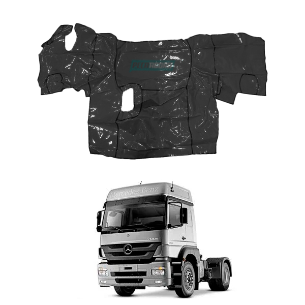 TAPETE VINIL PRETO COM CAPO MB AXOR 1933 ANO 2009 (PUES841P)