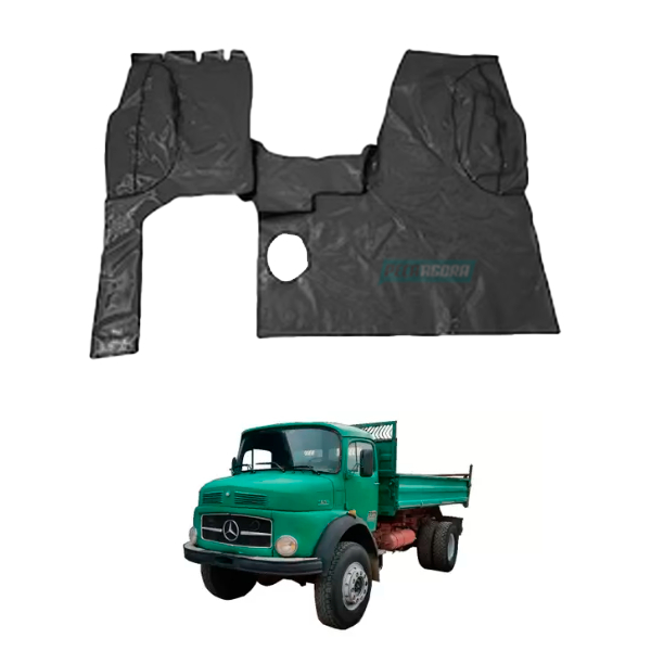 TAPETE VINIL PRETO SEM CORTE BANCO CARONA MB 1519 (PUES848P)