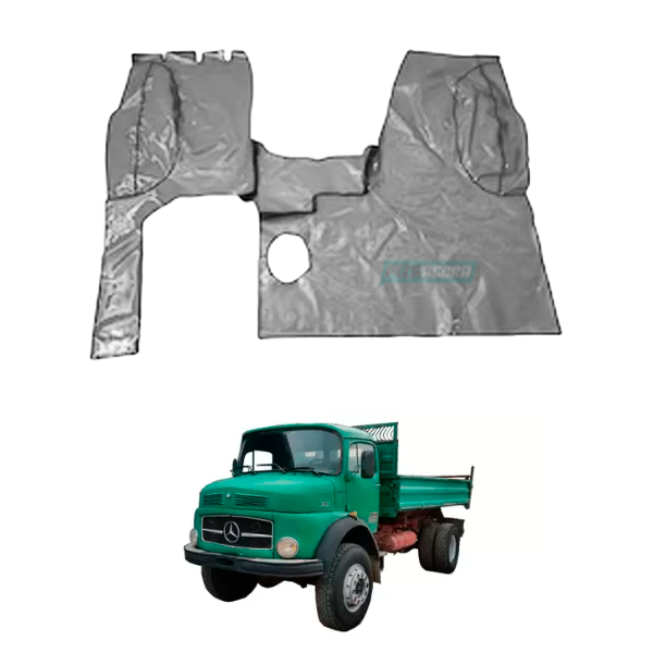 TAPETE VINIL CINZA SEM CORTE BANCO CARONA MB 1519 (PUES848C)