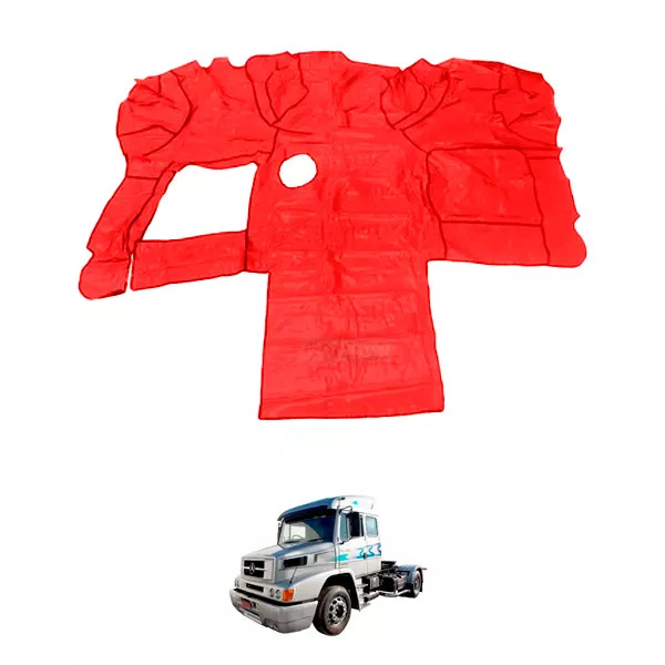 TAPETE VINIL VERMELHO SEM RECORTE DO BANCO CARONA MB 1938 BICUDO ANO 1998 (PUES8