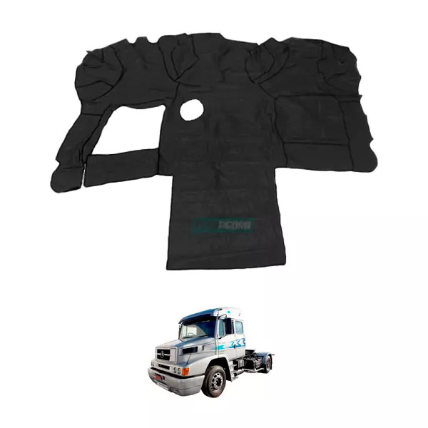 TAPETE VINIL PRETO SEM RECORTE DO BANCO CARONA MB 1938 BICUDO ANO 1998 (PUES853P