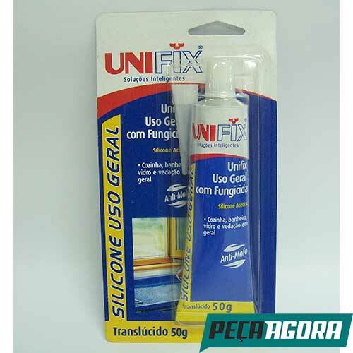 SILICONE UNIFIX INCOLOR 50GR - CARTELA (10734CC)