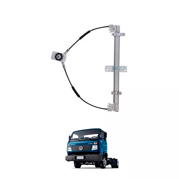 MAQUINA VIDRO MANUAL ESQ PINO LONGO COM TRAVA VW WORKER DELIVERY TITAN TRACTOR 0
