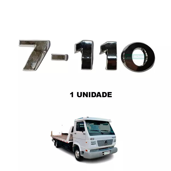 EMBLEMA 7-110 CROMADO VW VOLKSWAGEN ATE 2011 (K.EMBL7110)