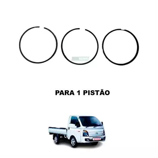 JOGO ANEIS PISTAO STD HYUNDAI HR MOTOR 2.5L D4BA D4BB D4BF-E D4BH HR   (23040425
