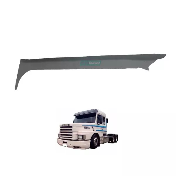 MOLDURA COLUNA PARABRISA SCANIA 113 FIBRA CINZA (V.396423-AS1117CZ-AS1118CZ)