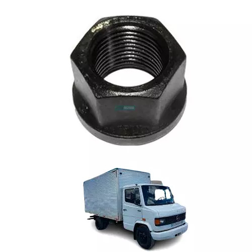 PORCA RODA COMUM S/COLAR 18 X 1,5  CHAVE 24MM ​MBB 709 812 912 712 712C 914 91