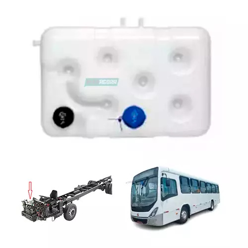 RESERVATORIO AGUA RADIADOR COM SENSOR MB ONIBUS OF1417 OF1519 OF1721 OF1722 COM 