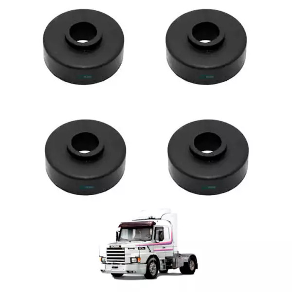 CAIXA 4 BUCHA AMORTECEDOR DIANTEIRO SCANIA T113 114 R124 P94 94H  (CX.307113**4)