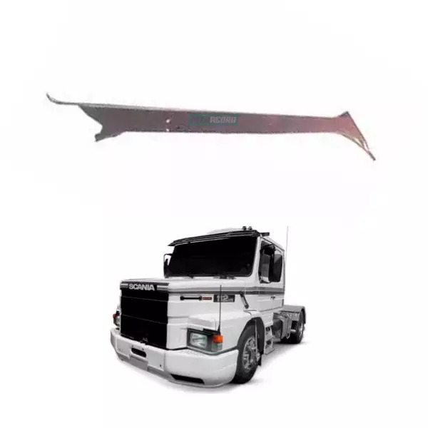 MOLDURA COLUNA DIREITO FIBRA SCANIA 112 113 MARROM  (1670736-AS1118M)