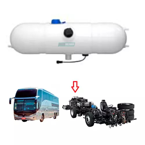 RESERVATORIO AGUA RADIADOR COM SENSOR MB ONIBUS O500 O400 OH1623 OH1628 TAMPA DE