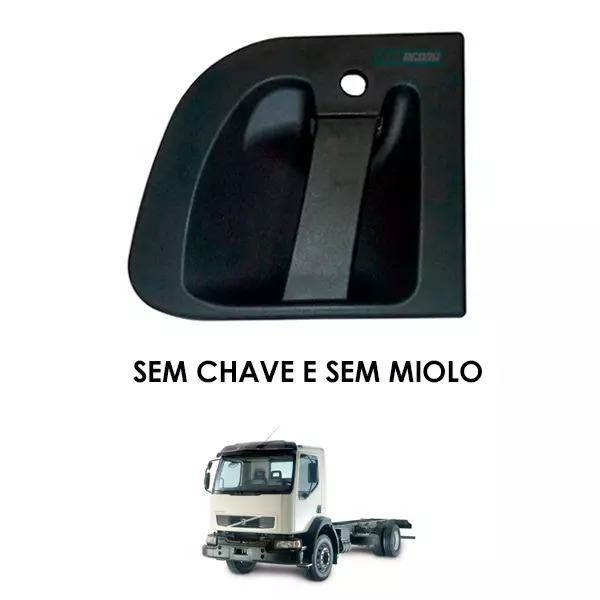 MACANETA EXTERNA PORTA ESQ SEM CHAVE E MIOLO VOLVO VM TODOS  (24426873-)