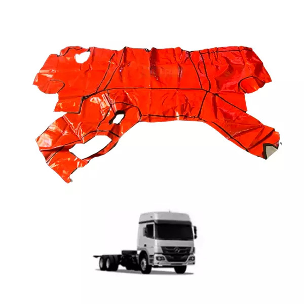 TAPETE VINIL VERMELHO MB 1418 ATEGO SEMI-LEITO COM CAPO (PUES835V)