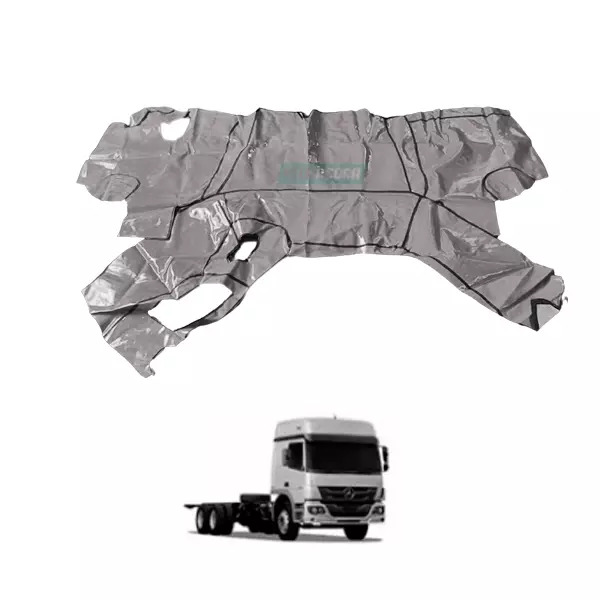 TAPETE VINIL CINZA MB 1418 ATEGO SEMI-LEITO COM CAPO (PUES835C)