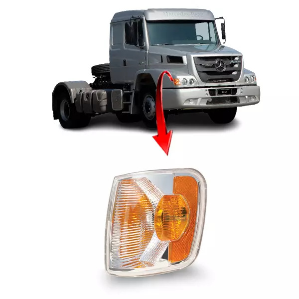 LANTERNA SETA DIANTEIRA DIREITO MB ATRON 1319 1635 2324 2013... SEM SOQUETE (696