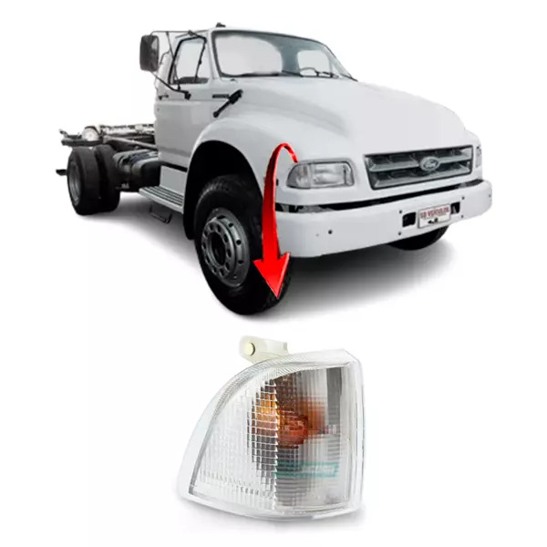 LANTERNA PISCA SETA DIANTEIRO DIREITO FORD F12000 F14000 SAPAO 92 A 98 CRISTAL (