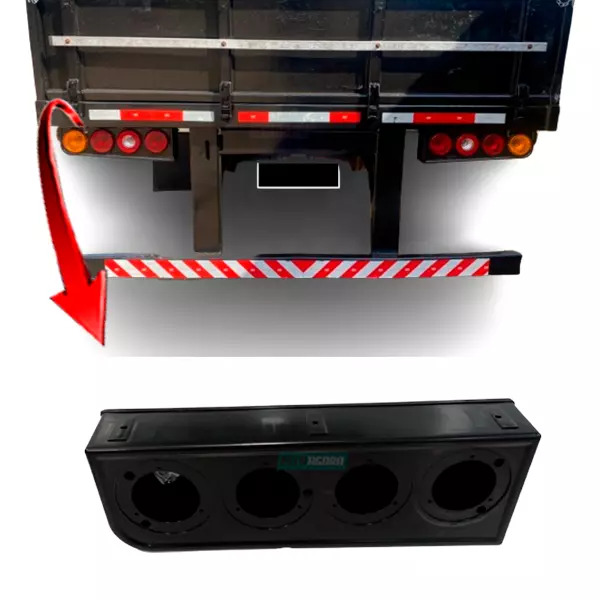 CAIXA LANTERNA TRASEIRA SEM ABA ESQUERDA CARRETA RANDON (ML3163-RC1003-E)