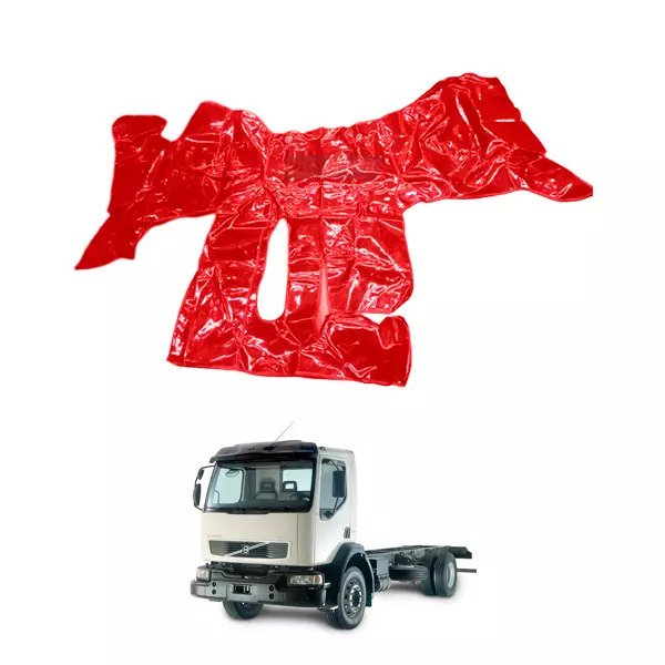 TAPETE VINIL VERMELHO VOLVO VM 23 CABINE SIMPLES (PUES606V)