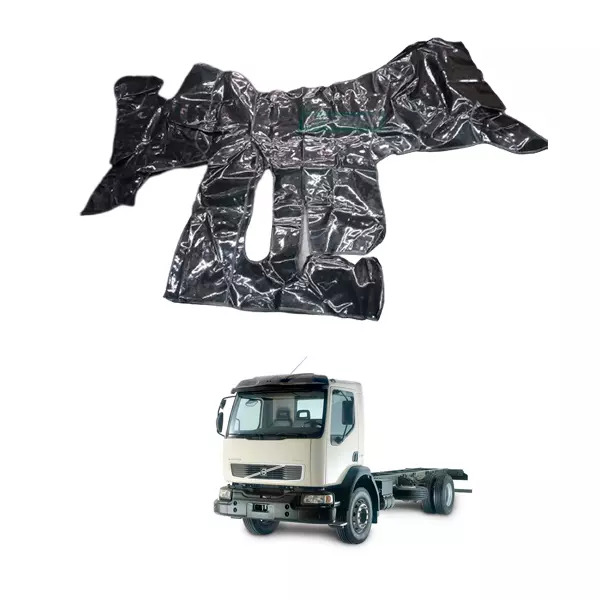 TAPETE VINIL PRETO VOLVO VM 23 CABINE SIMPLES (PUES606P)