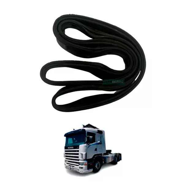 ANEL BORRACHA DEFLETOR RADIADOR SCANIA R124 T114 P114 124 94 (1373520)