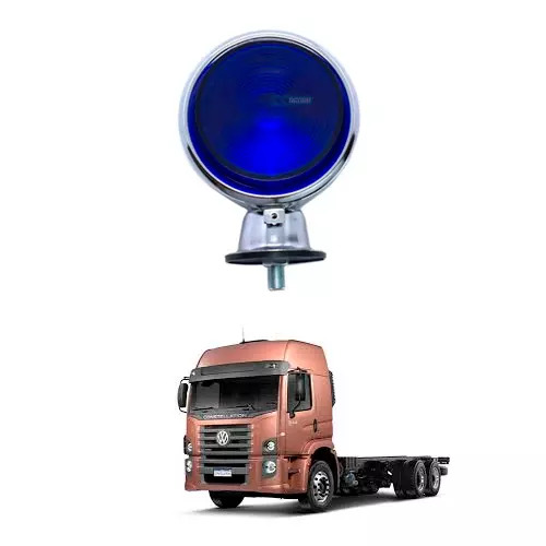 LANTERNA BOJUDA METAL LED AZUL PARA CAMINHAO  (PXA47)