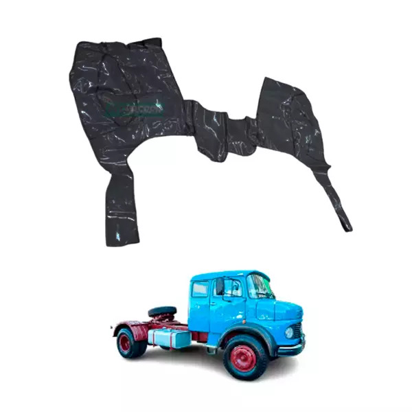 TAPETE VINIL PRETO MB 1519 CABINE DUPLA (PUES808P)