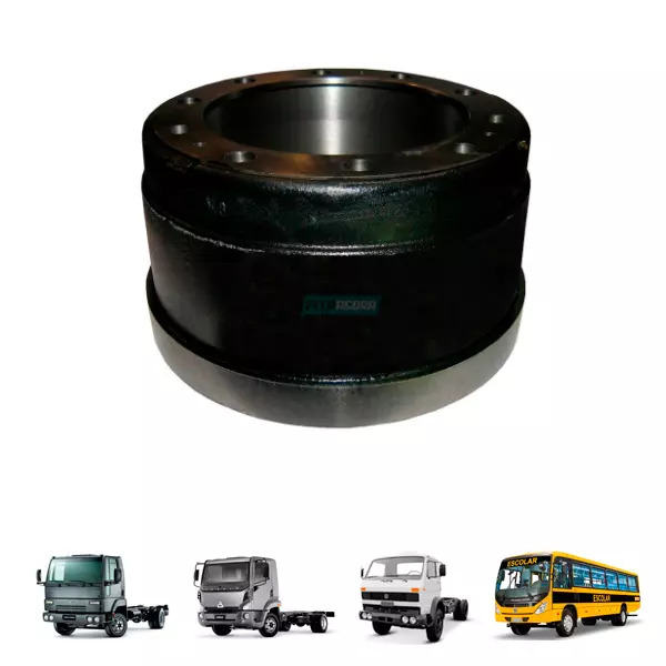 TAMBOR FREIO DIANTEIRO TRASEIRO 10 FUROS AGRALE FORD VW VOLVO CAMINHAO ONIBUS  (