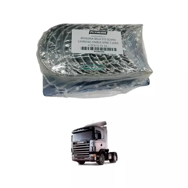 BRONZINA BIELA STD PARA SCANIA CAMINHAO ONIBUS SERIE 3 SERIE 4 DC9 01 02 03 04 0