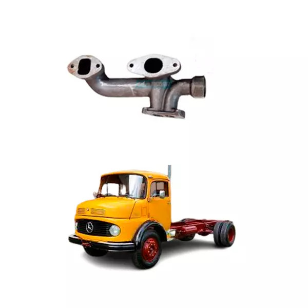 COLETOR DE ESCAPE TURBINADO INTEIRICO MBB 352 MBB OM352  1113 1313 1513 2013 221