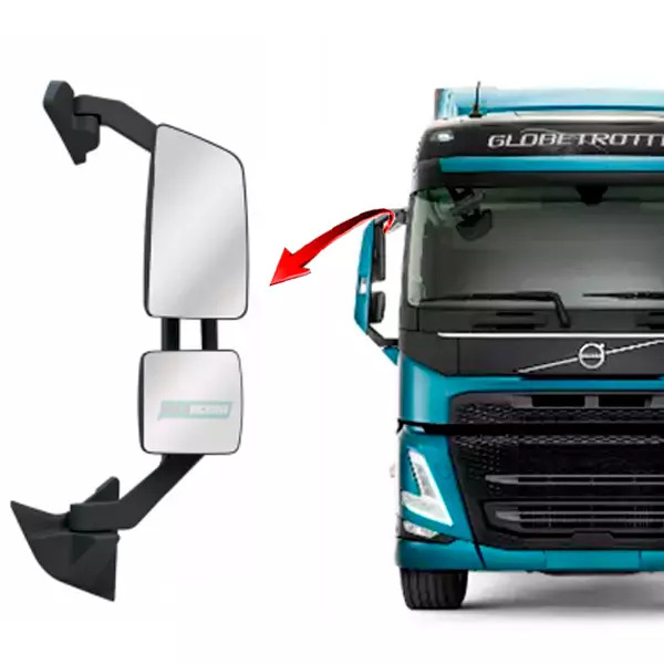 ESPELHO RETROVISOR ELETRICO DIREITO VOLVO FH - 2015... FM 2022.. COM DESEMBACADO