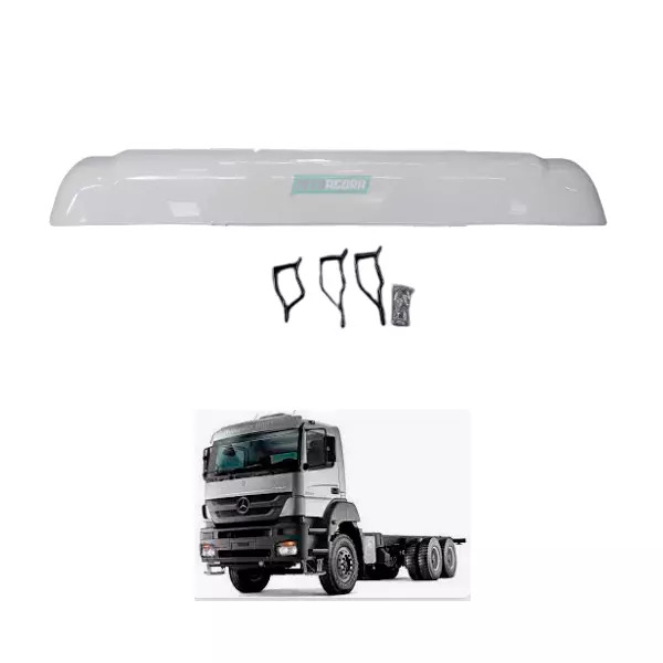 QUEBRA SOL COM SUPORTE MB ATEGO AXOR CABINE BAIXA ATE 2012 MODELO ORIGINAL PLAST