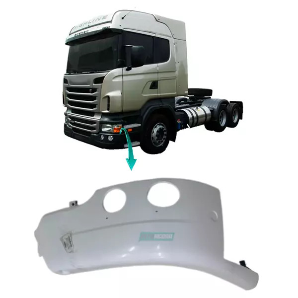 PONTEIRA PARACHOQUE ESQUERDO SCANIA SERIE 6 P G R 2008 A 2010 PLASTICO ABS (1884