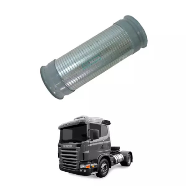 TUBO FLEXIVEL INOX 4.5 X 310 MM SCANIA G P R TR 124  (1753639-S305E)