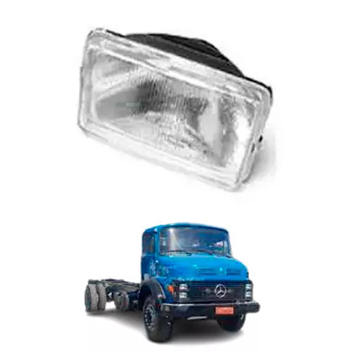 BLOCO OTICO RCD MERCEDES BENZ 1114 CARA PRETA DIREITO  H4 (243015)