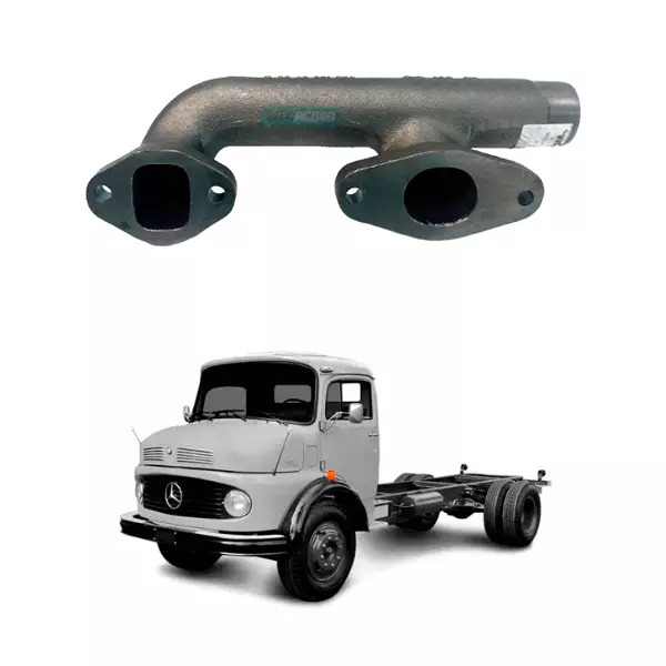 COLETOR ESCAPAMENTO MOTOR OM352A BIPARTIDO MB 1113 1313 1513 2013 2213 (35214027