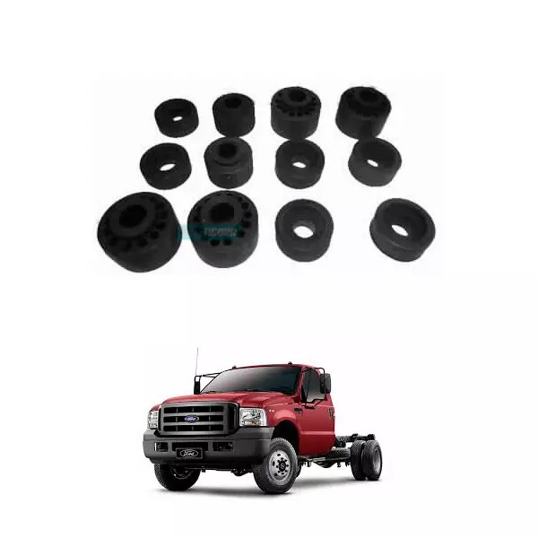 KIT COXIM CABINE (12 PECAS) FORD F250/F350/F4000 SO BORRAHAS SEM FERRAGENS (XC35
