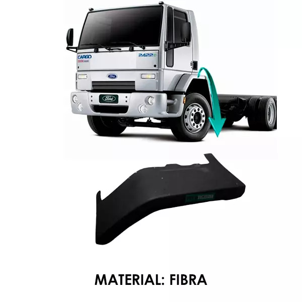 PARALAMA DIANTEIRO FIBRA PRETO FORD CARGO 2000 A 2010 (V.1C4516006AAXWA-AS3499PT