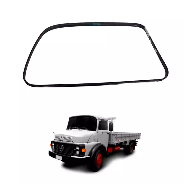 QUADRO ACABAMENTO ESQUERDO PORTA MB CARA PRETA 1113 1313 1513 2013 2213  (344727