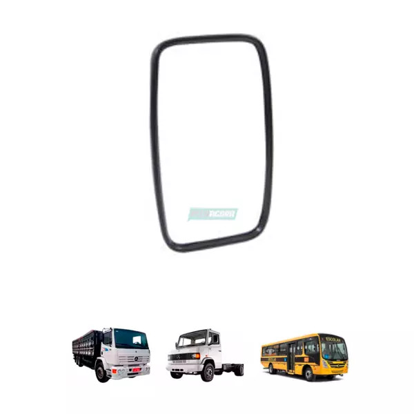  ESPELHO RETROVISOR MEDIO PLANO UNIVERSAL MEDIO CAMINHAO ONIBUS FORD MB GM  (688