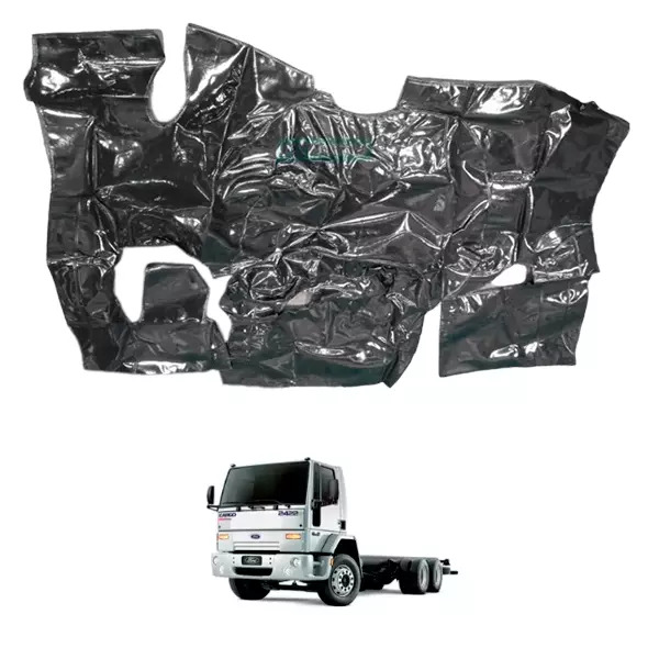TAPETE VINIL PRETO FORD CARGO COM CAPO BANCO A AR ATE 2011 (PUES246P)