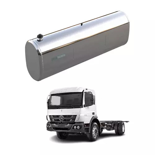 TANQUE COMBUSTIVEL OVAL INOX 350L FIXACAO ATRAS CABINE OVAL UNIVERSAL (V995)