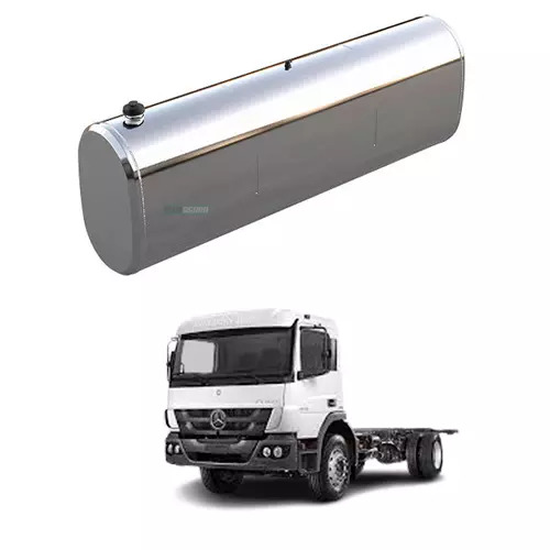 TANQUE COMBUSTIVEL OVAL INOX 450L FIXACAO ATRAS CABINE UNIVERSAL (V994)