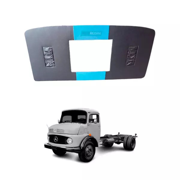 FORRO TETO CAMINHAO MB 1113 1513 1114 1518 2013 CABINE ALTA COM BOLSA AZUL PVC V