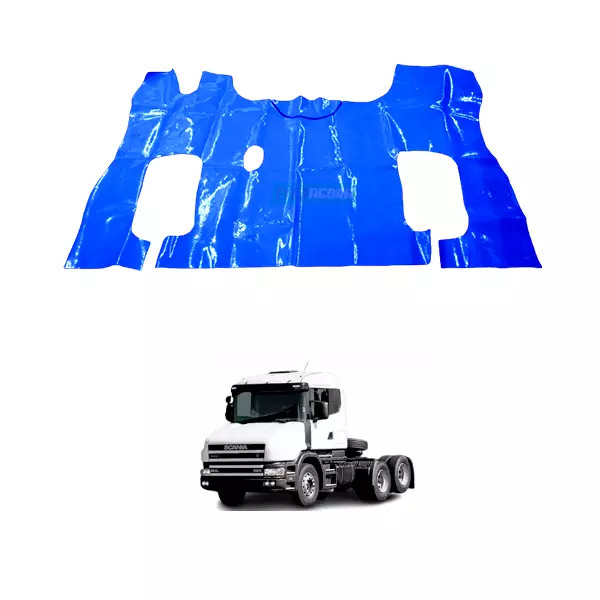 TAPETE VINIL AZUL PARA SCANIA 114 124 1998 BICUDA (PUES409A)